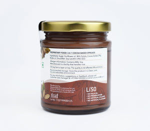 Cocoa Spread | Unique Blend Of Rich Belgian Cocoa Powder | 100% Vegetarian with No Palm Oil | Cold Processed | Small Batches | Italian technology