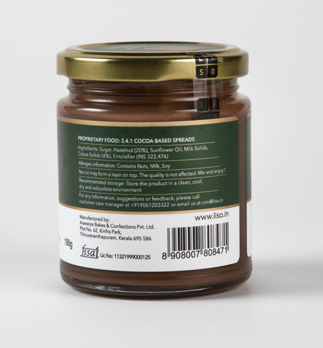 Hazelnut Spread | Belgian Cocoa Powder | More Hazelnuts | Slow Roasted | 100% Vegetarian with No Palm Oil | Cold Processed | Small Batches