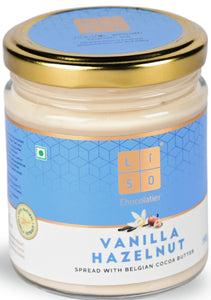 Vanilla Hazelnut Spread | Belgian Cocoa Butter | More Hazelnuts | Slow Roasted | 100% Vegetarian with No Palm Oil | Cold Processed | Small Batches