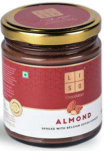 Almond Spread | Belgian Cocoa Powder | More Almonds | Slow Roasted | 100% Vegetarian with No Palm Oil | Cold Processed | Small Batches