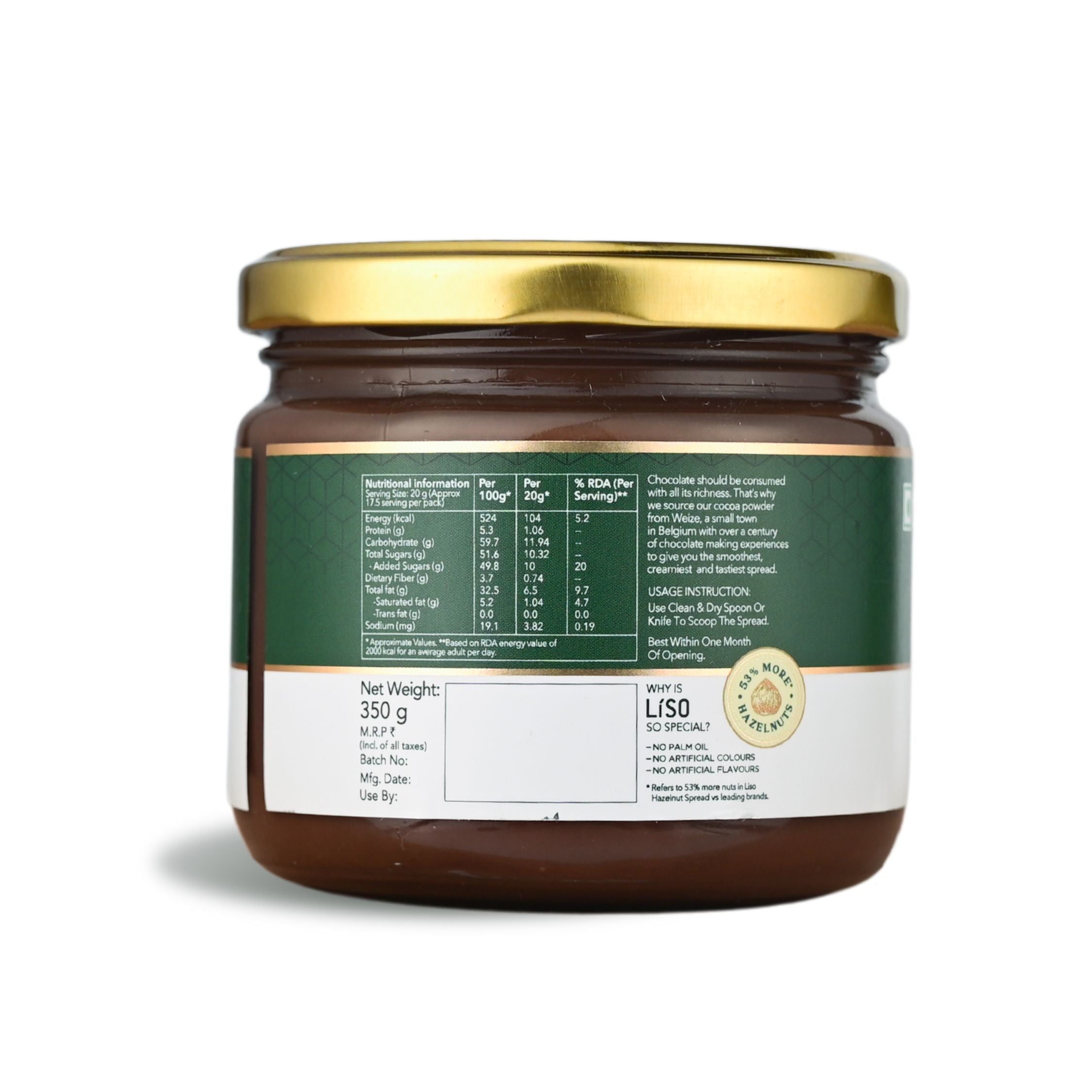 Liso Hazelnut Spread