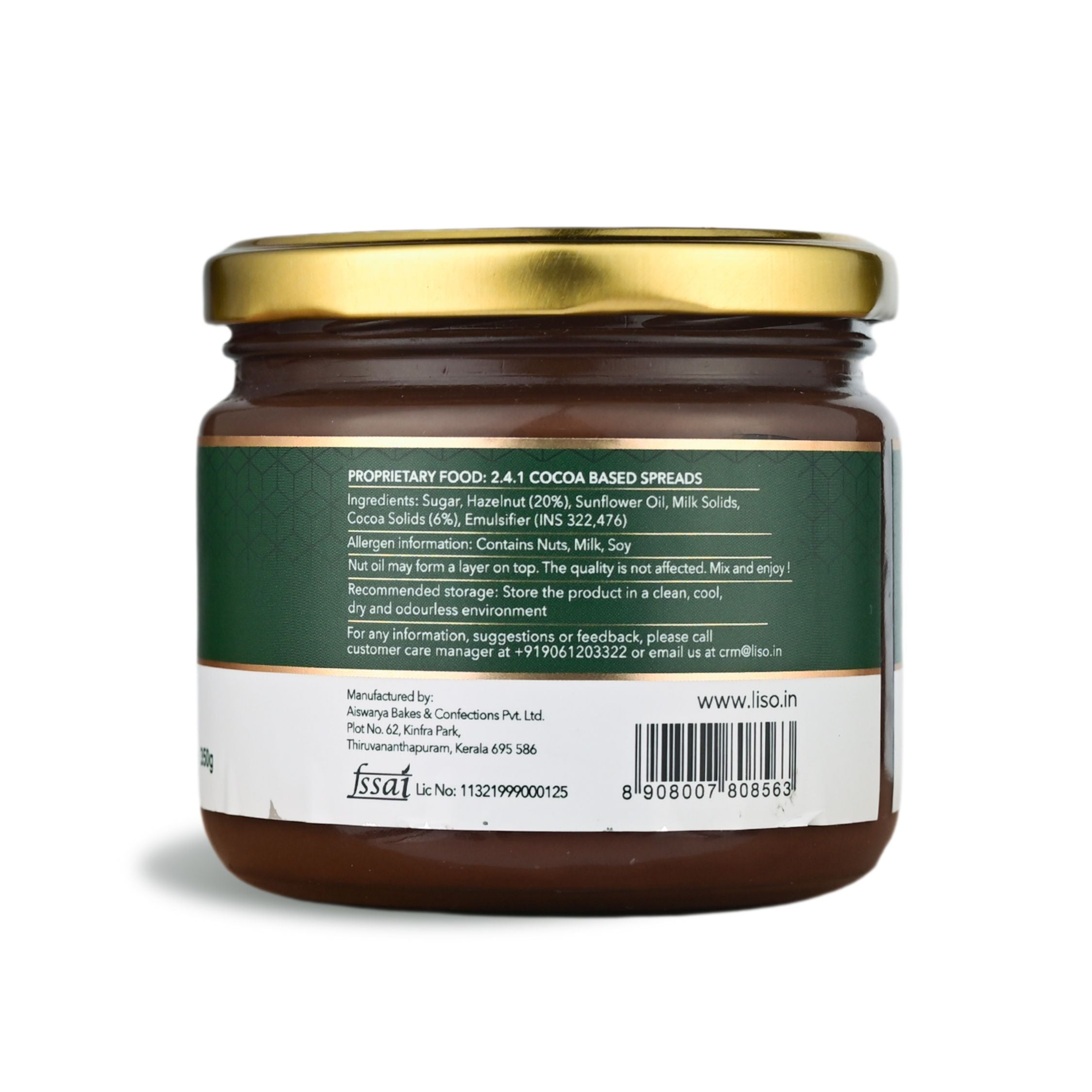 Liso Hazelnut Spread