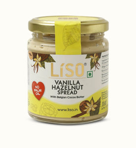 Vanilla Hazelnut Spread | Belgian Cocoa Butter | More Hazelnuts | Slow Roasted | 100% Vegetarian with No Palm Oil | Cold Processed | Small Batches